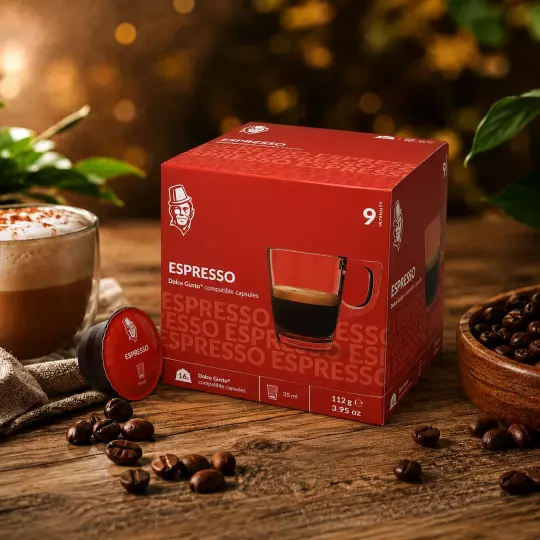Espresso - Alltagskaffee 16 Kapseln für Dolce Gusto