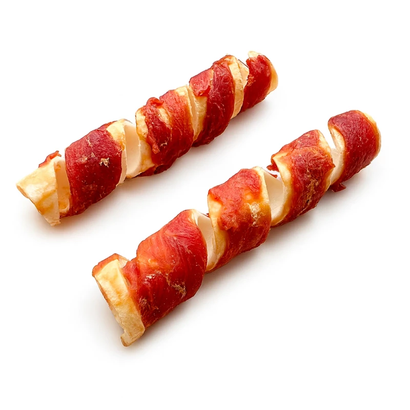 Duck Twister Springs Kauspirale mit Rinderhaut und Entenfleisch 500gr