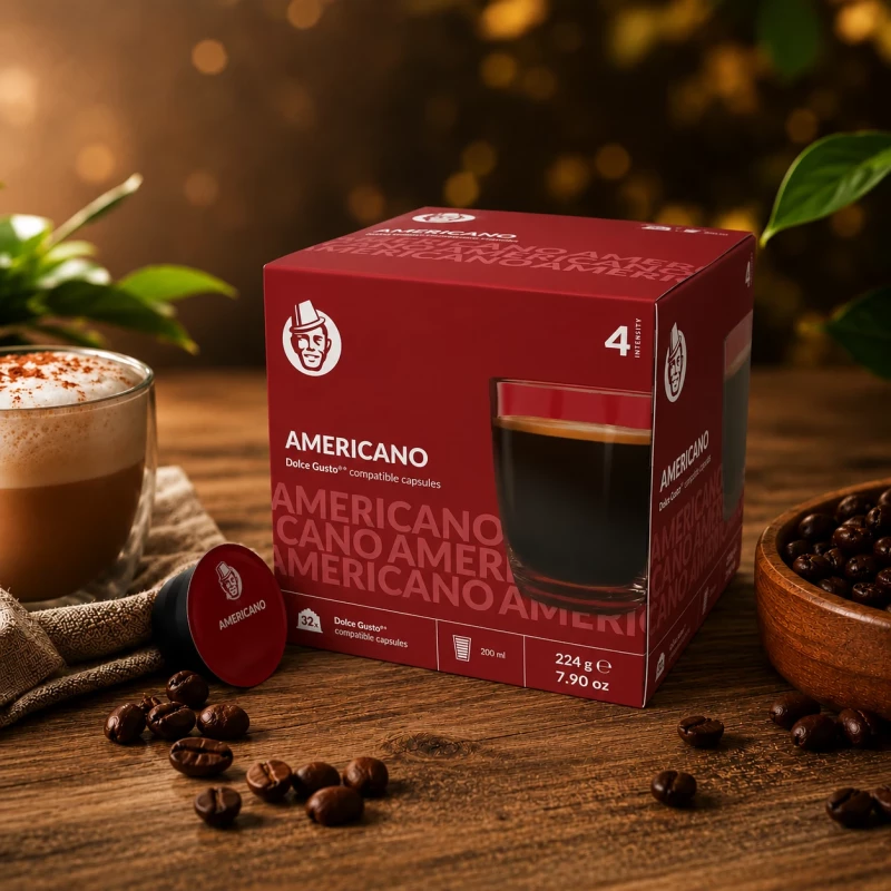 Americano - Alltagskaffee 32 Kapseln für Dolce Gusto