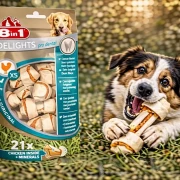 8in1 Delights Kauknochen Pro Dental Chicken XS 21 Stück mit Huhn