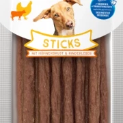 12x 60g Dokas Sticks mit Hühnerbrust und Rinderleber - 1,65€/Packung