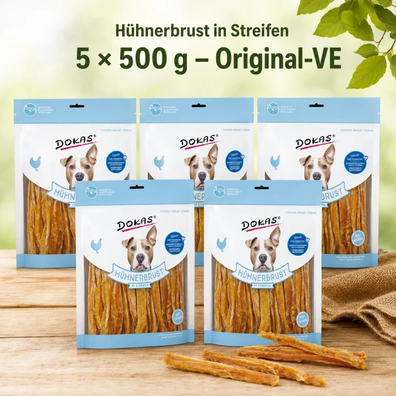 5x 500g Dokas Hühnerbrust in Streifen - 11,24€/Packung 5x 500g Dokas Hühnerbrust in Streifen - 11,24€/Packung