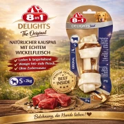 8in1 Delights Kauknochen Beef S 10 cm lang