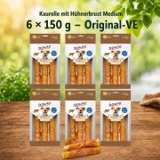 6x 150g Dokas Kaurolle mit Hühnerbrust Medium - 3,50€/Packung
