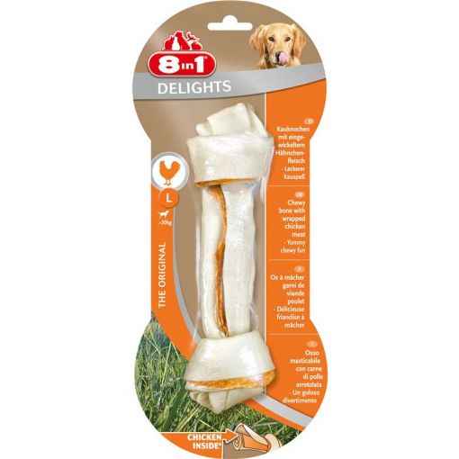 2x 8in1 Delights Kauknochen Chicken L 2x 8in1 Delights Kauknochen Chicken L