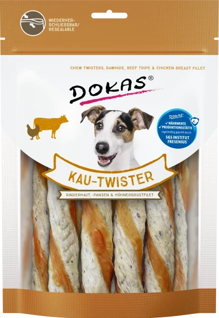 4x 200 gr Kau-Twister Rinderhaut, Pansen & Hühnerbrustfilet 4x 200 gr Kau-Twister Rinderhaut, Pansen & Hühnerbrustfilet