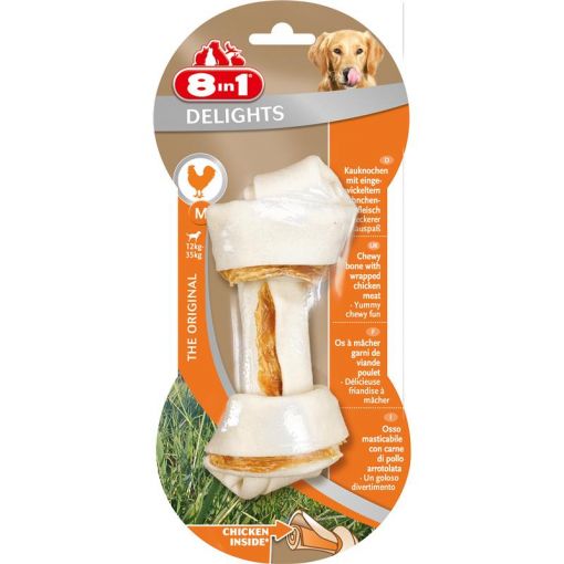 2x 8in1 Delights Kauknochen Chicken M
