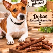 6x 105 gr Dokas Sticks mit Hagebutte