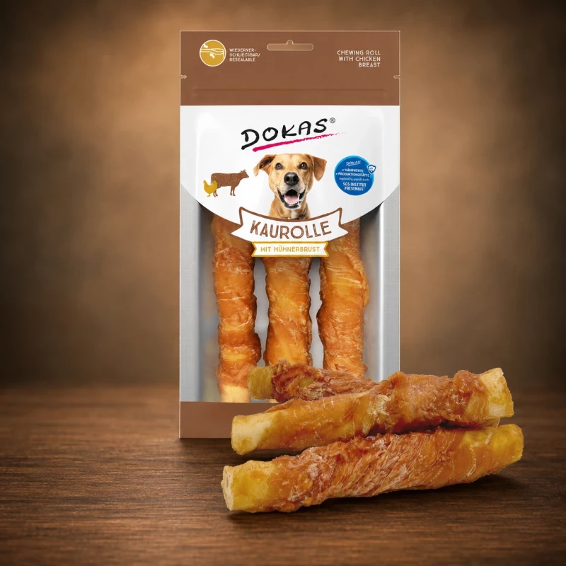 6x 150g Kaurolle mit Hühnerbrust Medium