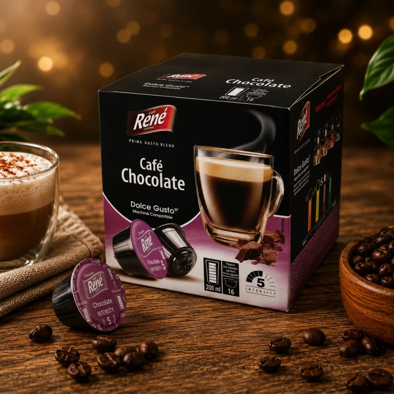 Café René Schokolade Café 16 Kapseln für Dolce Gusto Café René Schokolade Café 16 Kapseln für Dolce Gusto