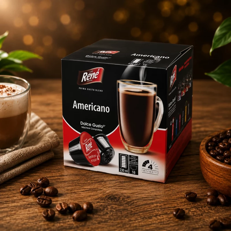 Café René Americano 16 Kapseln für Dolce Gusto