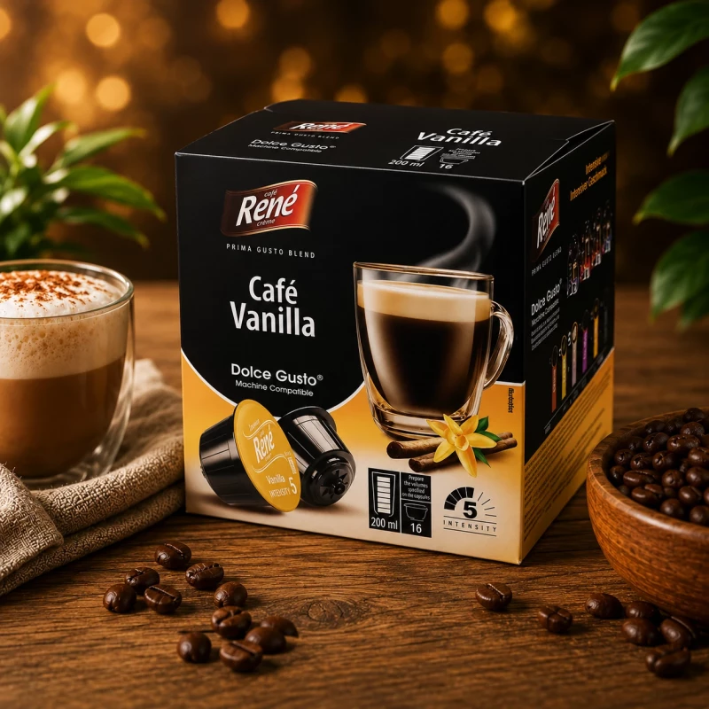 Café René Vanille Café 16 Kapseln für Dolce Gusto