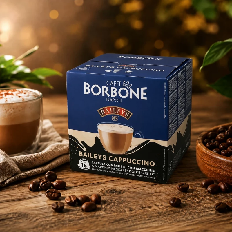Caffè Borbone Baileys Cappuccino 16 Kapseln für Dolce Gusto