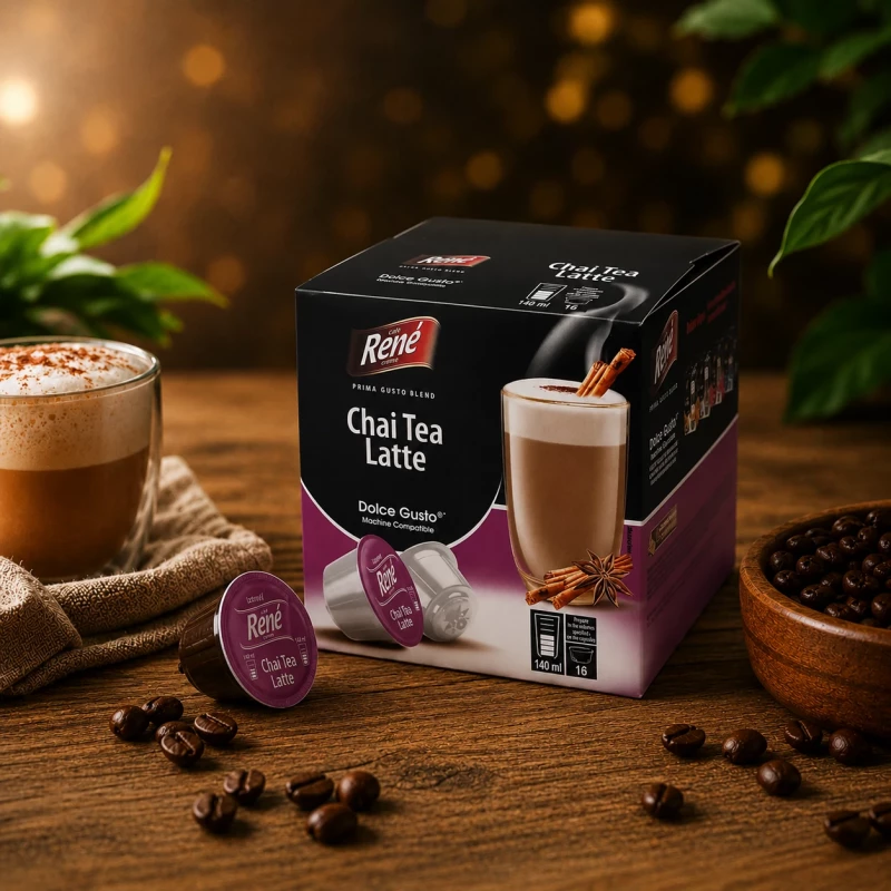 Café René Chai Tea Latte 16 Kapseln für Dolce Gusto® Café René Chai Tea Latte 16 Kapseln für Dolce Gusto®