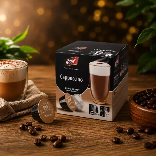Café René Cappuccino 16 Kapseln für Dolce Gusto