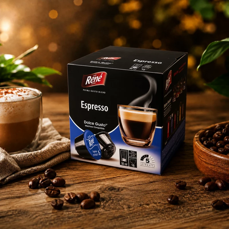 Café René Espresso 16 Kapseln für Dolce Gusto Café René Espresso 16 Kapseln für Dolce Gusto