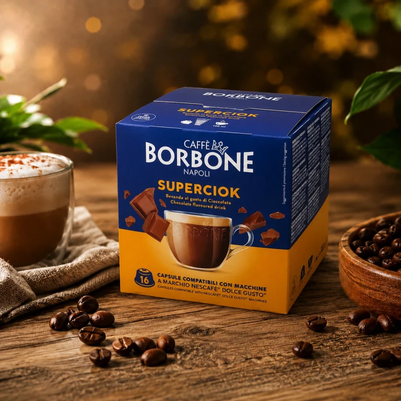 Caffè Borbone Superciok 16 Kapseln für Dolce Gusto
