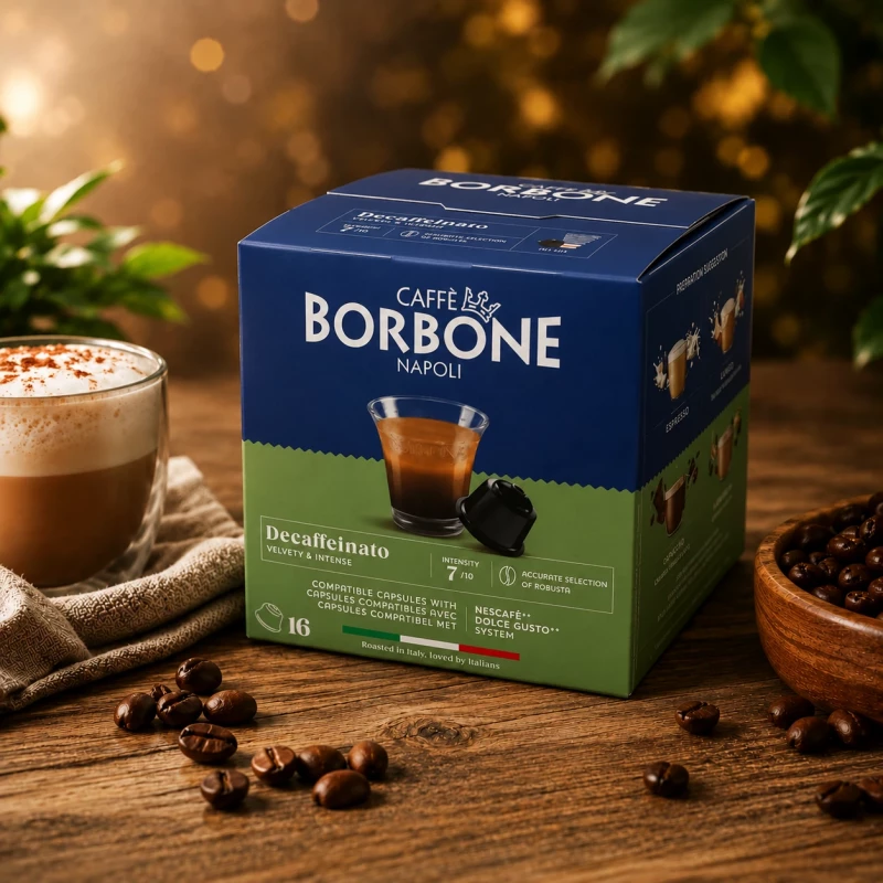 Caffè Borbone Decaffeinato 16 Kapseln für Dolce Gusto