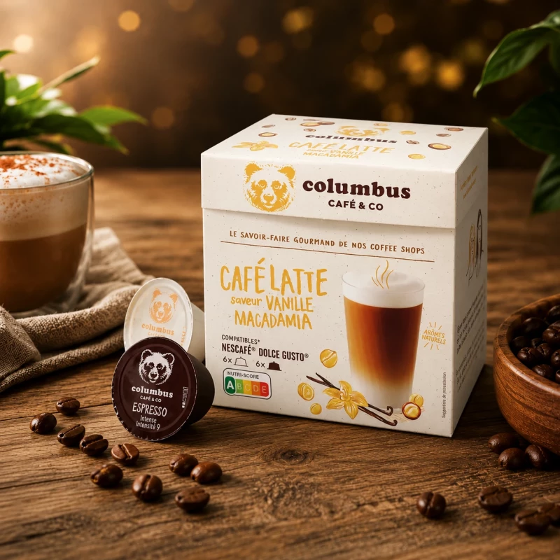 Columbus Vanilla Macadamia Latte 12 Kapseln für Dolce Gusto Columbus Vanilla Macadamia Latte 12 Kapseln für Dolce Gusto