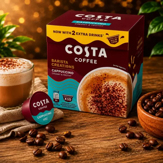 Costa Cappuccino 10 Kapseln für Dolce Gusto Vegetarier