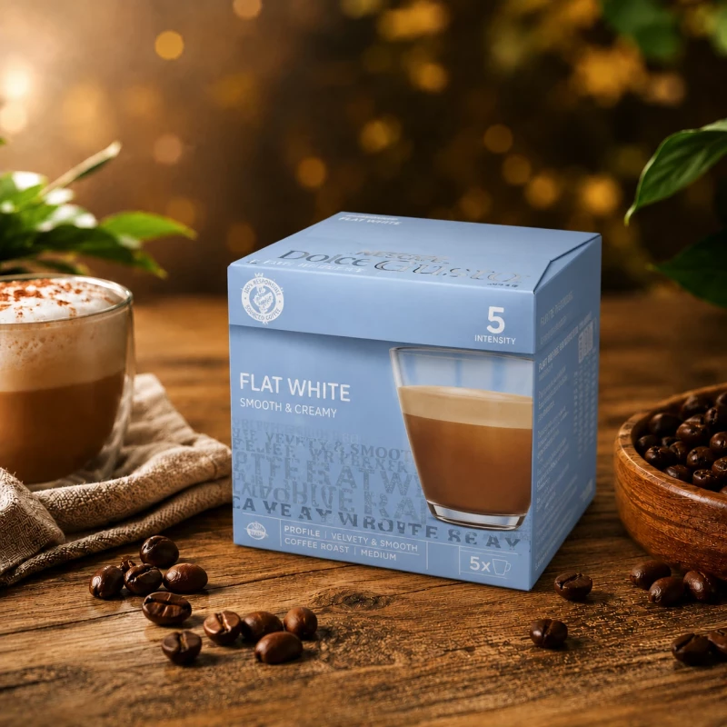 Flat White - Alltagskaffee 16 Kapseln für Dolce Gusto