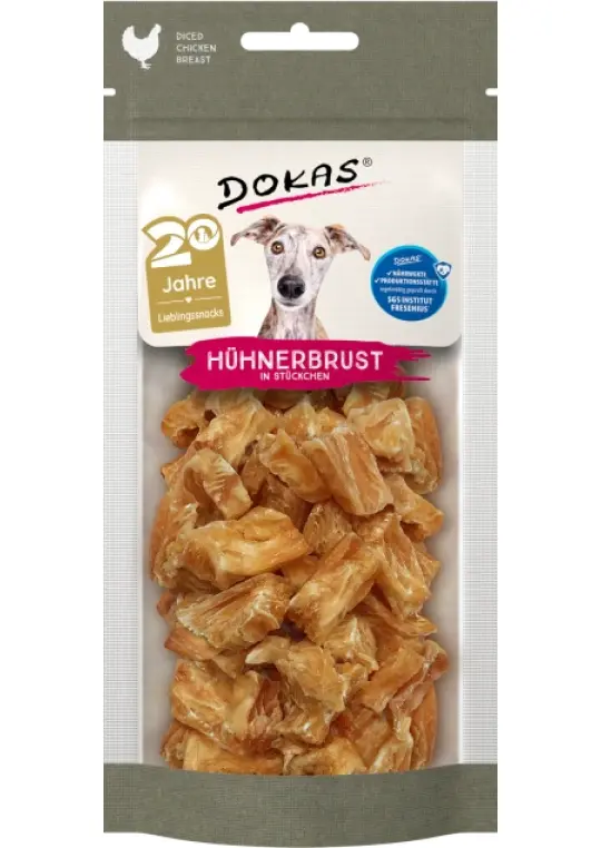 Dokas  Hühnerbrust in Stückchen  11x 50 g