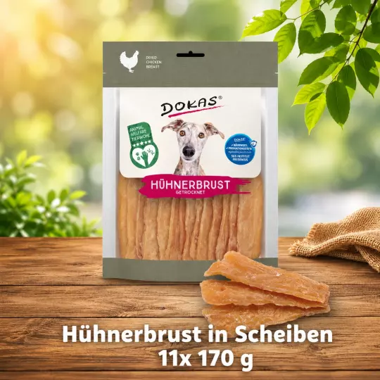 Dokas Hühnerbrust in Scheiben  11 Packungen x 170 g