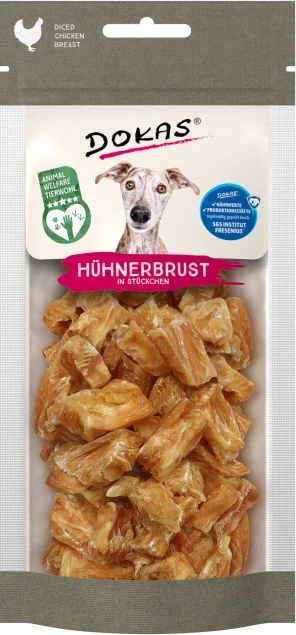 Dokas Hühnerbrust in Stückchen 11 Packungen x 50 g Dokas Hühnerbrust in Stückchen 11 Packungen x 50 g