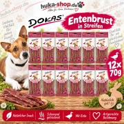Dokas Entenbrust in Streifen 12x 70 g - UVP 23,98 EUR