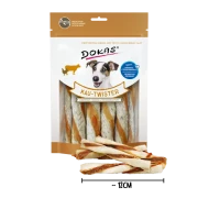 Dokas Kau-Twister Rinderhaut, Pansen & Hühnerbrustfilet 9x 200 g - UVP 49,41 EUR