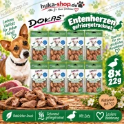Dokas Entenherzen gefriergetrocknet 8x 22 g - UVP 21,20 EUR