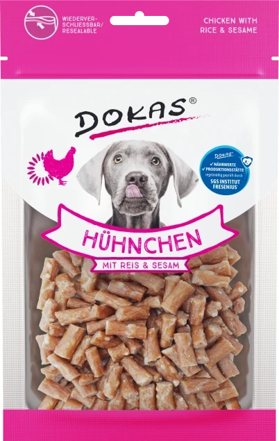 Dokas  Hühnchen mit Reis & Sesam 12x 70 g - UVP 23,88 EUR