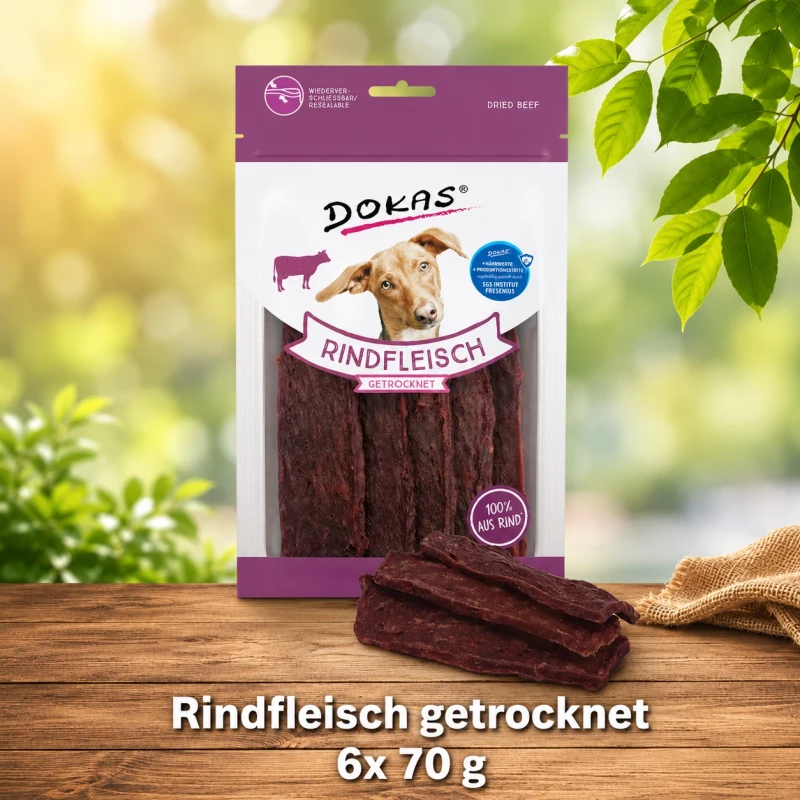 Dokas Rindfleisch getrocknet 6 Packungen x 70 g Dokas Rindfleisch getrocknet 6 Packungen x 70 g