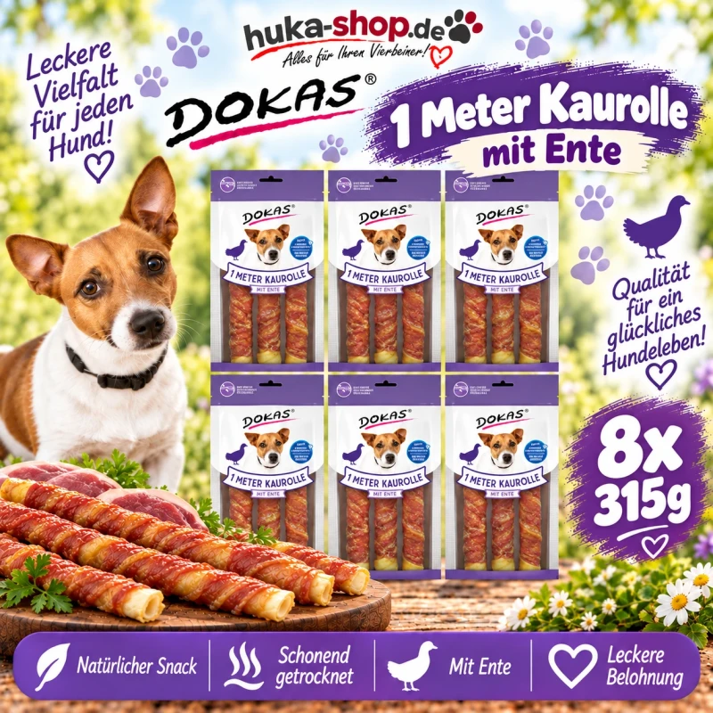 Dokas 1 Meter Kaurolle mit Ente 8x 315 g - UVP 63,92 EUR63,92