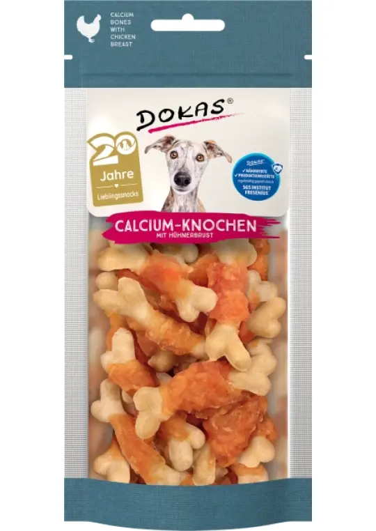 Dokas Calcium-Knochen mit Hühnerbrust 11x 75 g