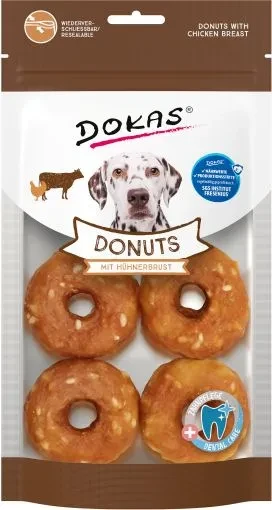 Dokas Donuts mit Hühnerbrust (4 Stück) 5x 160 g
