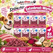 Dokas Entenbrust-Würfel mit Kichererbsen, Rote Beete & Kokosöl 8x 150 g - UVP 43,92 EUR