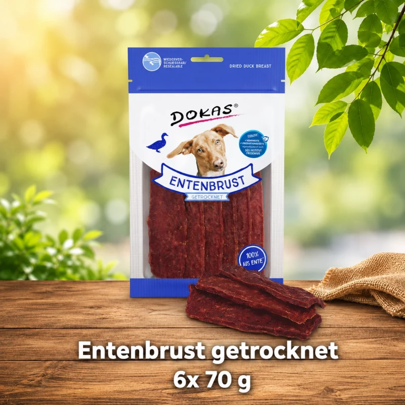 Dokas Entenbrust getrocknet 6 Packungen x 70 g