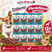 Dokas Pferdefleisch getrocknet 12x 60 g - UVP 29,88 EUR