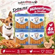 Dokas  Hühnerbrust in Streifen 4x 900 g - UVP 75,96 EUR