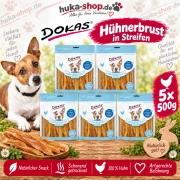 Dokas  Hühnerbrust in Streifen 5x 500 g - UVP 58,95 EUR