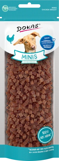 Dokas Minis mit Hühnerbrust 9x 70 g - UVP 21,20 EUR