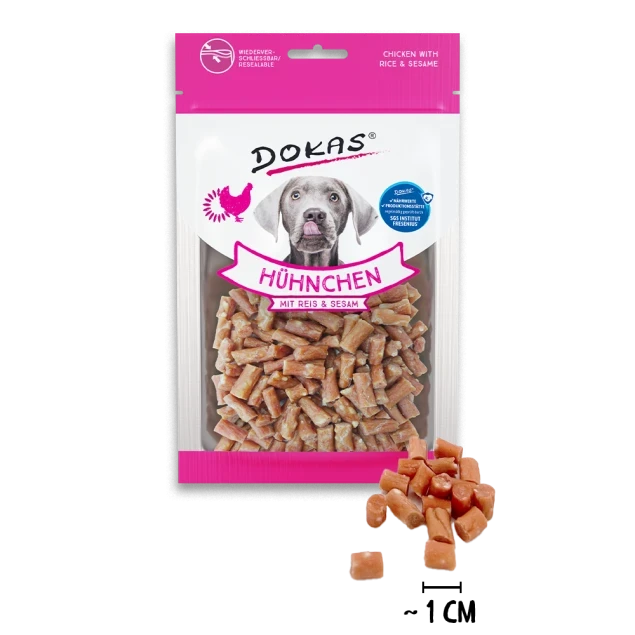 Dokas Hühnchen mit Reis & Sesam 12x 70 g Dokas Hühnchen mit Reis & Sesam 12x 70 g