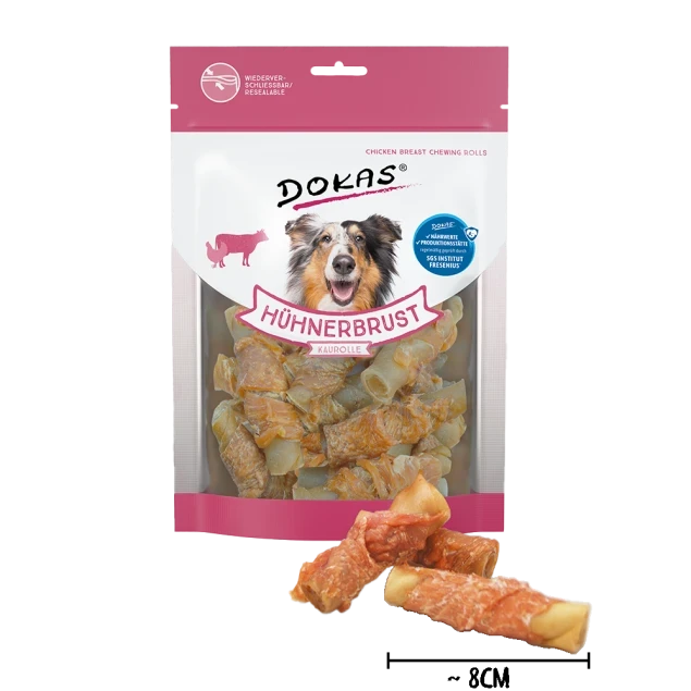 Dokas Hühnerbrust Kaurolle 8x 250 g