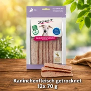 Dokas Kaninchenfleisch getrocknet  12 Packungen x 70 g