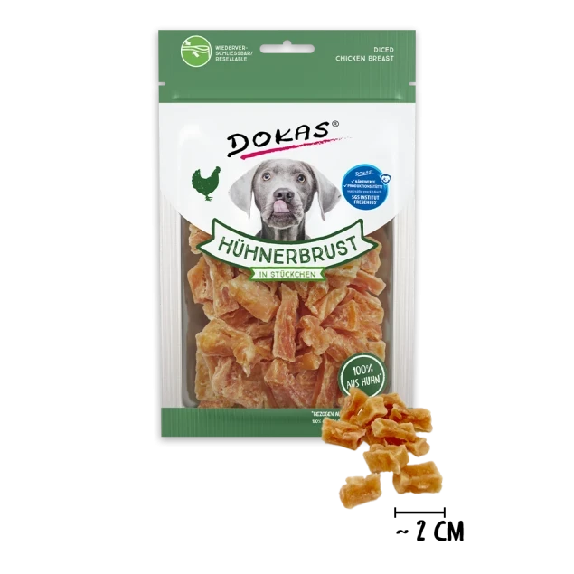 Dokas Hühnerbrust in Stückchen 10x 70 g Dokas Hühnerbrust in Stückchen 10x 70 g
