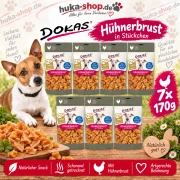 Dokas Hühnerbrust in Streifen 7x 170 g - UVP 38,43 EUR