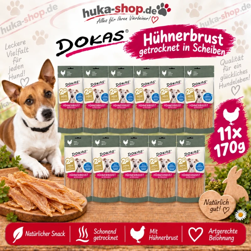 Dokas Hühnerbrust in Scheiben 11x 170 g - UVP 60,39 EUR