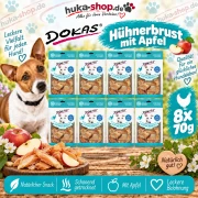 Dokas Hühnerbrust mit Apfel 8x 70 g - UVP 18,90 EUR