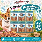 Dokas Hühnerbrust mit Ente 8x 220 g - UVP 47,12 EUR